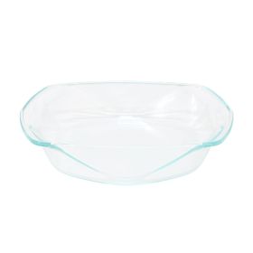 Soho Lounge Carnegie Hill 12 inch x 10 Inch x 2.6 Inch Tempered Glass Roaster Pan with Built-in Handles
