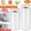 2 Rolls of Vacuum Sealer Bags 7.67inx49ft BPA Free Safe Vacuum Bags Keep Fresh Vacuum Machine (M)