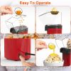 Hot Air Popcorn Popper Maker with Measure Cup And Butter Warmer 1200W Oil-Free Easy To Use 8Cups Mini Popcorn Maker Machine for Home