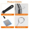 31Pcs Griddle Accessories Kit Flat Top Grill Accessories For Camp Chef with Spatulas Griddle Press Basting Cover Spice Shakers Vegetable Forks Steel S