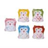 Assorted Color Ceramics Owl Chopstick Rest Cute Decorative Spoon Fork Knife Holder, 5 Pack