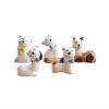 5Pcs Kitten Chopstick Holder Rest Ceramics Desk Decorative Animal Spoon Fork Knife Stand