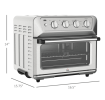W2225140828   Air Fryer Toaster Oven, 21QT 7-in-1 Convection Oven Countertop, Pizza, Warm, Broil, Toast, Bake and Air Fry, 4 Accessories Included