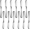 Slimline Pattern, 18/0 Stainless Steel, Butter Knife, 6.3-Inch, Set of 12