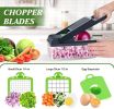 Vegetable Chopper Vegetable Cutter, 12 in 1 Kitchen Gadget, Dicer, Slicer, Onion Cutter, Salad