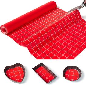 Silicone Baking Mat Roll 16IN*5FT Free Cutting, Non-Slip Pastry Mat, Non-Stick Reusable Air Fryer Liner, Oven Liners, Freeze Dryer Mat