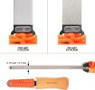 181N Dual-Grit Diamond Sharpening Stone File Garden Tool Knife Sharpener with Leather Strop Coarse 325 / Extra Fine 1200 Grit for Lawn Mower Blade