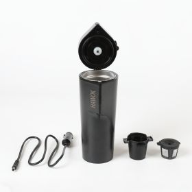 HAWOK Prtable Coffee Maker 12V Travel Espresso Machine, Single Cup 8 oz