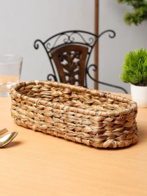 SEA GRASS Oval Bread Basket| Natural Fiber Breakfast basket | Stylish Tabletop Decorative Tray | Kitchen storage basket