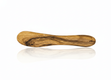 Handcrafted Mediterranean Olive Wood Butter Knife - Premium Natural Wooden Spreader for Butter, Cream Cheese, Jams and Dips