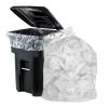 Outdoor Trash Bags Large 38" x 60", Pack of 200 Clear Trash Can Liners, Thin 0.55 Mil Polyethylene Big Garbage Bags Unscented