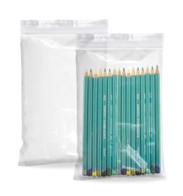 Pack of 1000 Zipper Bags, Clear 6 x 9. Ultra Thick Seal Top Polyethylene Bags for Packing and Storing 6x9. USDA Approved