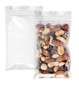 Pack of 1000 Clear Zipper Bags 4 x 6. Ultra Thick 4 mil Poly Bags 4x6. Polyethylene Seal Top Bags with Double Track. Plastic bags for industrial