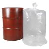 Pack of 150 Clear Drum Liners 30 x 48. Cylindrical Shaped Liners 30x48. Thickness 4 mil. 30 Gallon Low Density Polyethylene Bags for Open Head