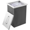 VEVOR Drop in Ice Chest, 14"L x 12"W x 18"H Stainless Steel Ice Cooler, Commercial Ice Bin with Cover, 40 qt Outdoor Kitchen Ice Bar