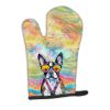Boston Terrier Hippie Dawg Oven Mitt Heat Resistant Thick Oven Mitt for Hot Pans and Oven, Kitchen Mitt Protect Hands, Cooking Baking Glove
