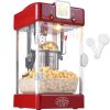 VEVOR Popcorn Popper Machine Tabletop Popcorn Maker 300W 2.5 Oz Red