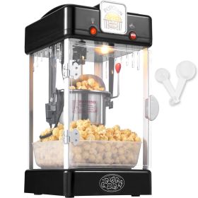 VEVOR Popcorn Popper Machine Tabletop Popcorn Maker 300W 2.5 Oz Black