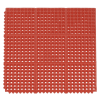 1PC Red Rubber Anti-Fatigue Kitchen Mat, 90x90x1.2cm, Thick Non-Slip Floor Mat
