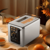 PSKST075AE  2-piece retro toaster SUS304 food-grade 6 browning levels 3 functions - defrosting/reheating/cancelling 2-inch wide groove Easy-to-clean r
