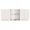 Briargate 2-Piece Kitchen Set, Kitchen Island and Wall Cabinet, White and Onyx