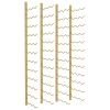 Wall Mounted Wine Rack for 36 Bottles 2 pcs Gold Iron