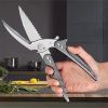 Multi-functional kitchen scissors, cutting vegetables, cutting fish, cutting meat, cutting vegetables, cutting meat