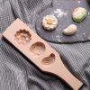 Wooden Moon Cake Mold Wagashi Snow Skin Mooncake Mold DIY Rice Cake Baking Mold 3D Lotus 15-30g