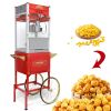Popcorn Machine with Cart: This popcorn machine on wheels combines an antique-style design with modern features. The cart includes 16" bicycle-style w