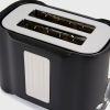 (FST-MBJ-110V)2 Slice Toaster, Quick & Even Results Every Time, Wide Slots Fit Any Size Bread Drop-Down Crumb Tray for Easy Clean Up, Stainless Steel