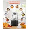 Blender, 68 oz Professional Countertop Blenders with Shield, 2200W 26000RPM Kitchen Food Processor Combo, Self-Cleaning, Speed Adjustable
