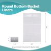 Pack of 150 Clear Drum Liners 30 x 48. Cylindrical Shaped Liners 30x48. Thickness 4 mil. 30 Gallon Low Density Polyethylene Bags for Open Head