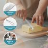 2 Pcs Butter Knife with Holes, 3 in 1 Stainless Steel Spreader Knife, Cold Butter Spreader for Cheese,Peanut
