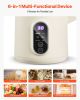 VEVOR 6-in-1 Nut Milk Maker, 20 oz Soy Milk Maker Machine with 6 Blades, for Homemade Oat, Nut, Soy, Juice
