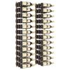 Wall Mounted Wine Rack for 36 Bottles 2 pcs Gold Iron