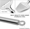 Cheese Slicer Stainless Steel, Cheese Knife Heavy Duty Plane Cheese Cutter, Shaver, Server For Semi-Soft, Semi-Hard Cheese