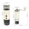 HAWOK Portable Espresso Coffee Machine & Manual Coffee Grinder Set, 80ml Water Tank