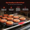 Baking Pan Set 6-Piece Nonstick Carbon Steel Bakeware Set with Silicone Handle