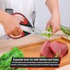 Kitchen Scissors All Purpose Heavy Duty Kitchen  Set Stainless Steel