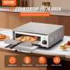 VEVOR Electric Pizza Oven 12-inch 1500W 122-662°F Temp Range Removable Crumb Tray