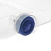 66 Quart Clear Underbed Storage Container with Latch Lid and Wheels, Blue