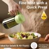 2PCS Olive Oil Dispenser and Oil Sprayer – 16oz/470ml Glass Light-Proof Oil Pourer for Kitchen, Air Fryer, Cooking, Salad, and BBQ