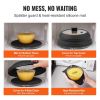 VEVOR Microwave Splatter Cover & Mat 10.8" Collapsible Microwave Food Lid 500°F