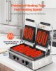 VEVOR Commercial Panini Grill, 3600W Electric Sandwich Panini Maker, Stainless Steel Double Sandwichs Press Grill with Handle and Temp Control