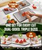 Titanium Cutting Board Set of 3, Dual Sided Design Non Toxic Cutting Boards for kitchen Beyond Food-Grade Chopping Board for Hygienic Food Prep