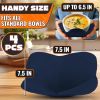4 Pcs Microwave Bowl Cozy Holders Deep Navy Blue Microwave Bowl Holders for Hot Food Protect Hands from Hot Dishes Soft & Heat Resistant Fabric for Sa