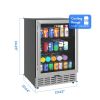 24in Beverage Refrigerator Cooler-120 Can Capacity