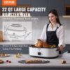 VEVOR Electric Roaster Oven, 22 QT Turkey Roaster Oven with Self-Basting Lid, 1450W Roaster Oven with Defrost & Warm Function, Adjustable Temp