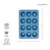 12-Cup Aluminized Steel Nonstick Cupcake Pan and Muffin Tin, Blue Velvet