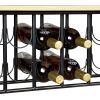 Mobile Wine Carts with Wheels for The Home, Metal Serving Cart and Kitchen Storage Cart 3 Shelves XH